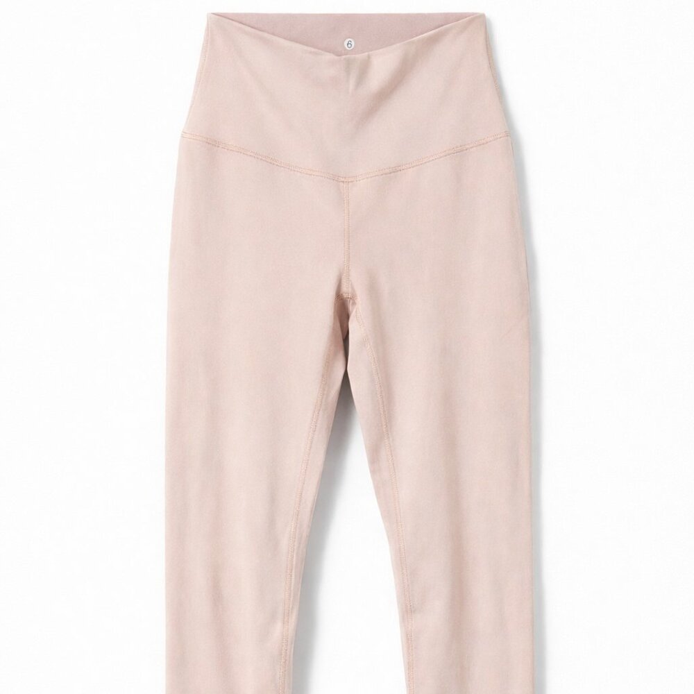 Lululemon | High Rise 25" Inseam Leggings | Size 6 | Pink Taupe